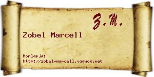 Zobel Marcell névjegykártya